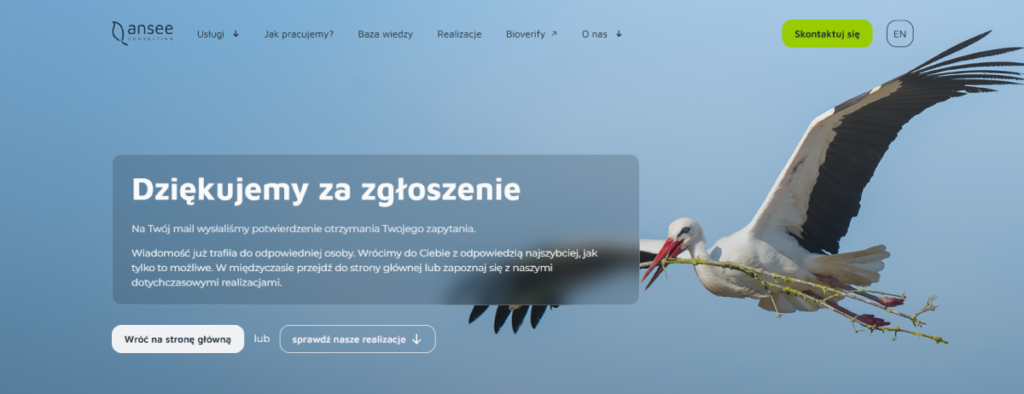 Potwierdzenie że nasza wiadomość została wysłana i trafiła tam gdzie oczekiwaliśmy